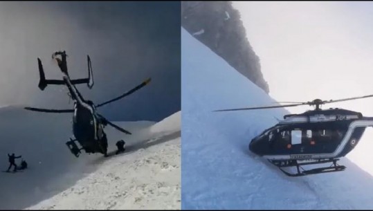 Francë/ U plagos gjatë ngjitjes së malit, skiatori shpëtohet në mënyrë spektakolare (VIDEO)