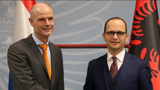 Integrimi i Shqipërisë në BE/ Bushati takon ministrin holandez, Stef Blok: Të vijohen reformat e nisura