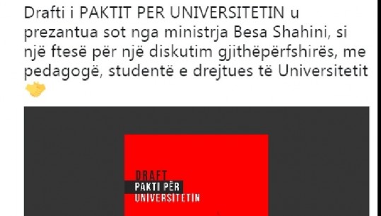 Rama publikon 'Paktin për Universitetin'/ Ja çfarë përfitojnë studentët (Dokumenti 30 faqësh)