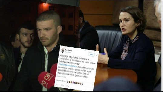 Prania e mediave ’mollë sherri’ mes studentëve dhe ministres, anulohet takimi në Universitetin e Shkodrës  (VIDEO)