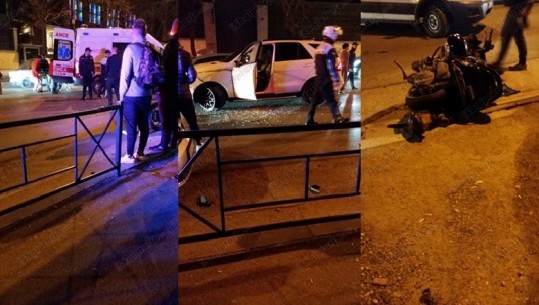 Aksident te 'Rruga e Elbasanit', 'ML'-ja përplas motoçikletën, një i lënduar rëndë (VIDEO)