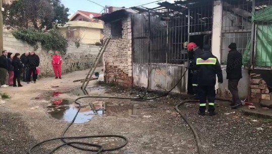Zjarr në Elbasan, rrezikohen disa banesa (VIDEO)
