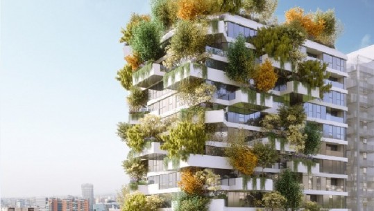 Stefano Boeri do të ndërtojë të parin Pyll Vertikal të Tiranës:  550 m2 gjelbërim mbulojnë 21 katëshin e ri