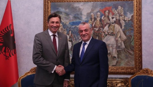 Kryetari i Kuvendit Ruçi takon presidentin slloven, Borut Pahor