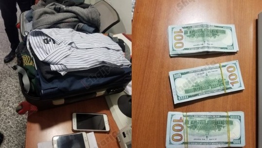 Sekuestrohen 26 mijë $ të padeklaruara në Rinas, turku dhe siriani i fshehën mes rrobave