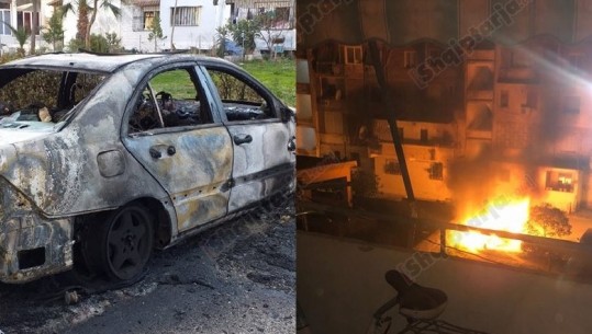 I vihet zjarri makinës së punonjësit të Tatimeve në Vlorë (VIDEO)