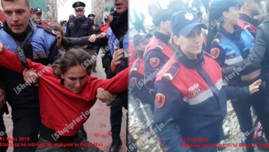 Protestoi kundër prishjes së shtëpisë së saj te Petro Nini, policja sot në krye të detyrës te Bregu i Lumit (VIDEO)