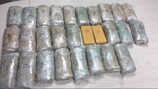 Kapet 45 kg drogë në Maqedoninë e Veriut, po e transportonin një çift shqiptar