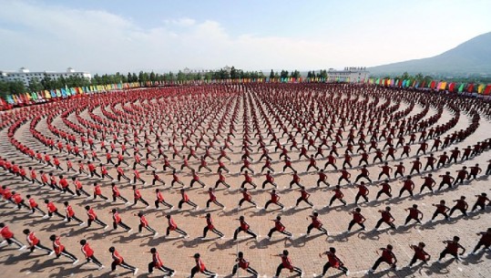 Shaolin Kung Fu, unison i përsosur dhe hipnotizues (VIDEO)