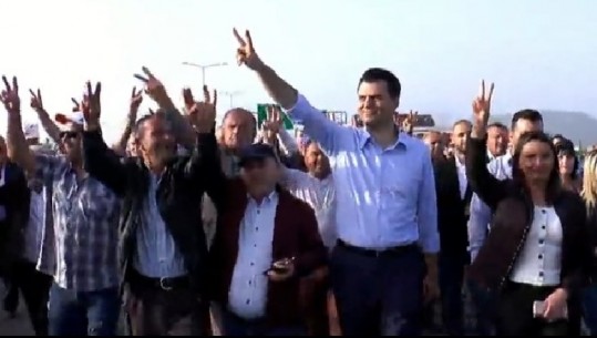 Lulzim Basha mbërrin në Milot, bashkohet me militantet për të zënë rrugën 