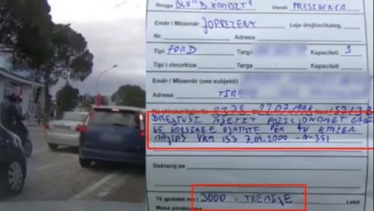 'Siguria rrugore', Policia ndëshkon shkelësit e rregullave në Tiranë (VIDEO)