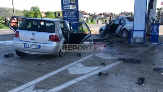Aksident i rëndë me dy të plagosur në aksin Lezhë-Shkodër, makinat përfundojnë në karburant (VIDEO)