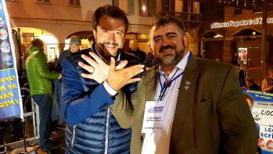 Ndocaj bën shqiponjën me Salvinin: Mbështet kandidaturën time për kryebashkiak të Lezhës 