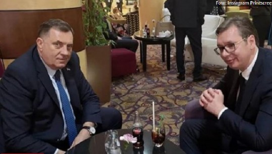 Vuçiç dhe Dodik kafe në Tiranë, serbët: Takim vëllezërish (Përgjigje Vetëvendosjes)