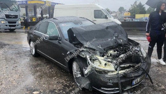 Aksident zinxhir në autostradën Tiranë-Durrës, përplasen 6 makina (FOTO+VIDEO)