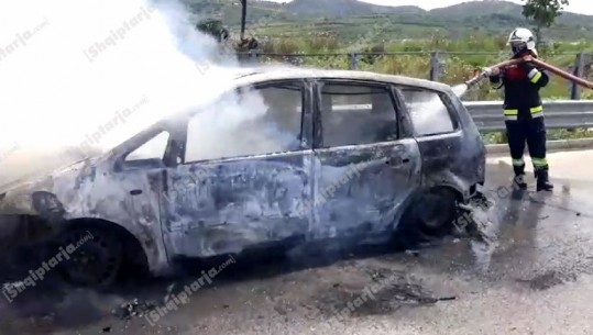  I huaji mori makinën me qira në Fier, i shpërthen në flakë gjatë udhëtimit (VIDEO)