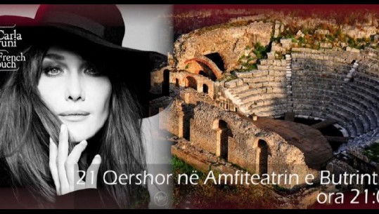 Kantautorja dhe modelja e njohur, Carla Bruni vjen në Shqipëri (VIDEO)