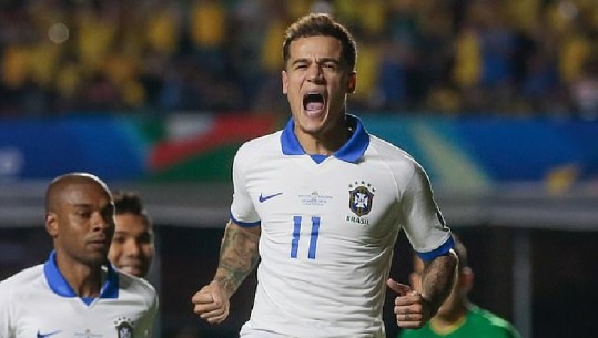 Brazili e nis me fitore Kupën e Amerikës, dygolësh nga Coutinho 