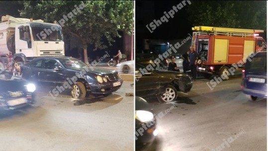 Tiranë/ Kamioni përplaset me automjetin, s'ka të lënduar (VIDEO)