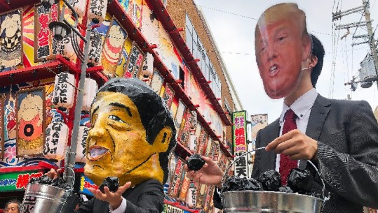 Maska dhe manekina kundër samitit të G20