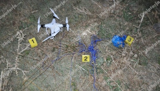 Droni zëvendëson pëllumbat, futën drogë dhe celularë në burgun e Shënkollit, 3 të arrestuar (FOTO)