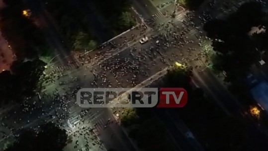 Pamjet me dron nga protesta e 10-të e opozitës ora 20:30