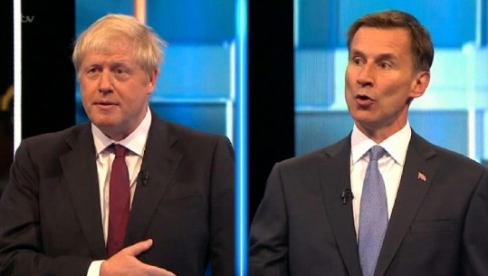 Mbretëria e Bashkuar, debat televiziv mes Hunt dhe Johnson për të zëvendësuar Theresa May (VIDEO)