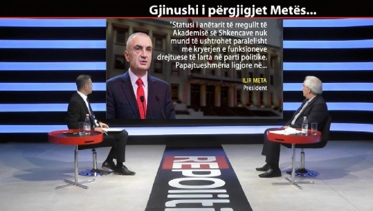 E rrëzoi se drejtonte PSD-në/ Gjinushi-Metës: Ti ishe kryetar i LSI-së kur u zgjodhe President, Akademia do të ribëjë kërkesën për emërim