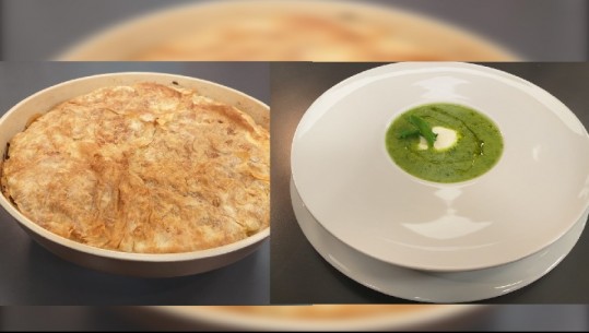 Të gatuajmë me Zonjën Vjollca: Byrek me mish te grirë e patate dhe Supe krem rukola/ Jona nga Tirana, fituesja e sotme