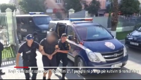 Krujë/ Kultivonin kanabis, arrestohen 7 të rinj në, mes tyre një i mitur (VIDEO)