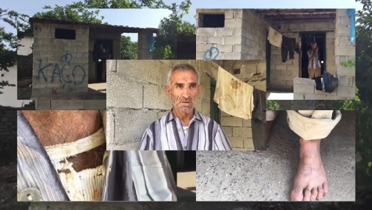 63-vjeçari në qendër të Këlcyrës në barake e këmbëzbathur apel për ndihmë, banorët: Jeton me 'thërrmijat' që i japim ne (VIDEO)