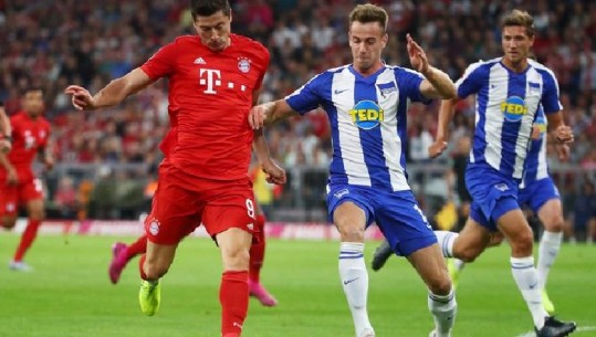 Lewandowski shpëton Bayernin nga humbja në start, Hertha e Berlinit e barazon me dy gola të çuditshëm