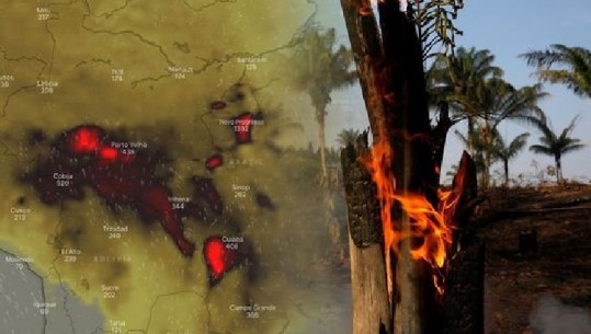 Zjarret kërcënojnë Amazonën, rriten me 84% në raport me vitin e kaluar