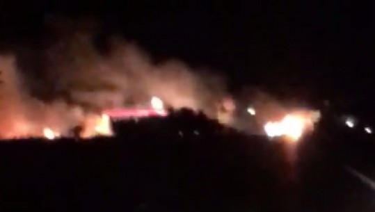 Shpërthen në flakë një pikë karburanti në superstradën Lezhë-Laç, plagosen 6 persona, njëri prej tyrë rëndë (VIDEO)