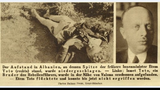 Gazeta vjeneze e 27 majit 1937/ Dalin fotot e rralla, ja si e vrau Zogu ish-Ministrin e Brendshëm Et'hem Toto