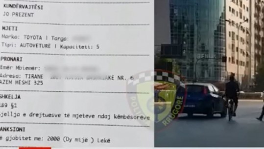 Tiranë- Nuk respektojnë këmbësorët, gjobiten brenda 48 orësh 67 shoferë (VIDEO)