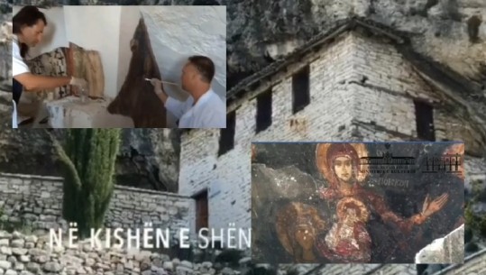 Shpëtohet një prej afreskeve më të veçantë në Kishën e Shën Mërisë në Berat (VIDEO)