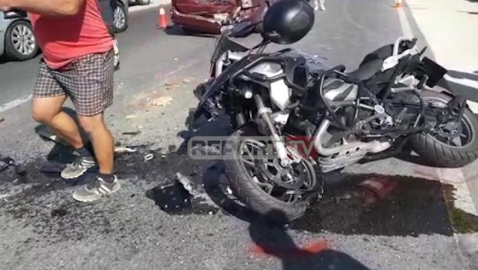 Motori aksidentohet me makinën në Laç, në Elbasan përplaset këmbësori, dy dërgohen me urgjencë në spital (VIDEO)