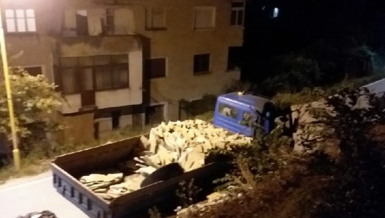 Në Tomorr për të nxjerrë gurë, policia shoqëron 7 shoferë kamionësh