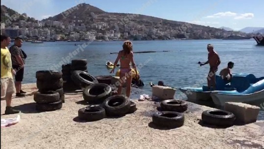 75 goma automjetesh dhe dhjetëra kg mbeturina/ Vullnetarët pastrojnë nëndetin e Sarandës (VIDEO)