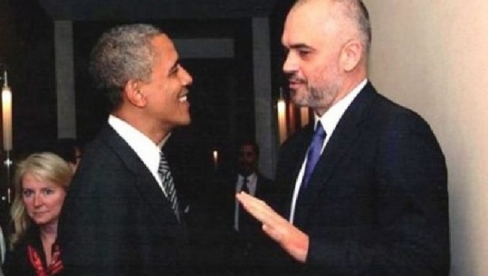 Partia Demokratike padit Ramën për foton me Barack Obamën