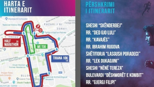 Maratona e Tiranës, plani i lëvizjes dhe kufizimet në qarkullim e parkim