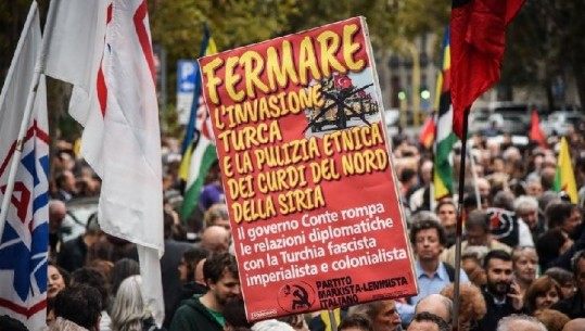 Milano manifeston kundër operacioneve turke në Siri (FOTO)