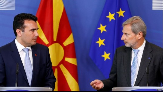 Hahn: Nëse nuk hapen negociatat rrezikohet besimi tek BE! Zaev: Anëtarësimi ynë ndihmon dialogun Kosovë-Serbi