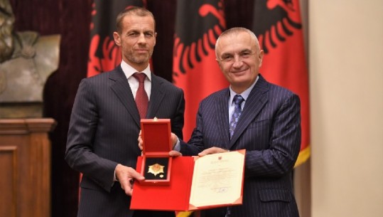 Meta i jep çmimin 'Kalorës i Urdhrit të Skënderbeut' kreut të UEFA