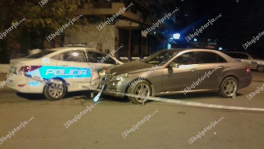 Elbasan- Patrulla e policisë përplaset me një automjet, plagoset Komandanti i Grupeve të Gatshme (FOTO)