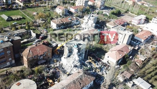Report Tv sjell pamjet nga lart nga tragjedia që shkaktoi tërmeti në Thumanë