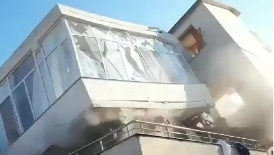 Pamje rrëqethëse! Momenti kur shembet banesa 4 katëshe e familjes Lala në Durrës