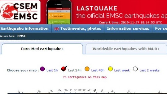 EMSC: Që nga 2014 asnjëherë më parë ndjeshmëri të një tërmeti si dje në Shqipëri