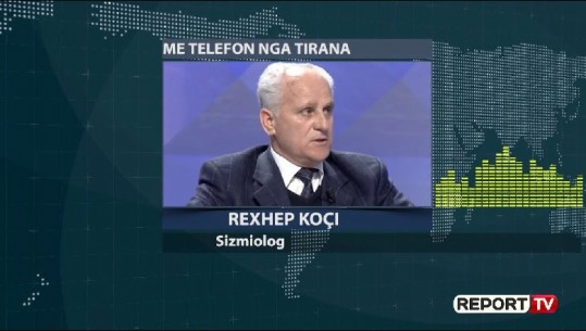  Sizmiologu, Rexhep Koçi për Report Tv:  Forca e pasgoditjeve është në rënie, nuk ka vend për panik